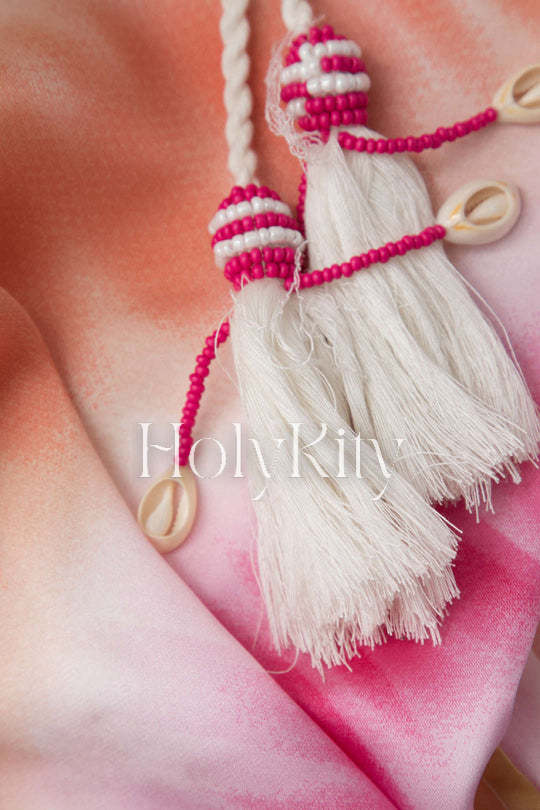 Neckholder-Maxikleid mit Ombré-Seildetail 