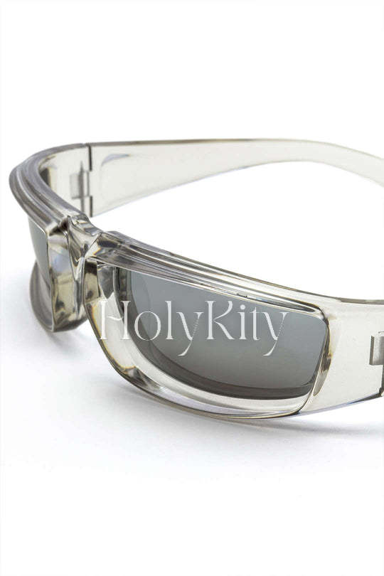 Lunettes de soleil teintées à monture carrée 
