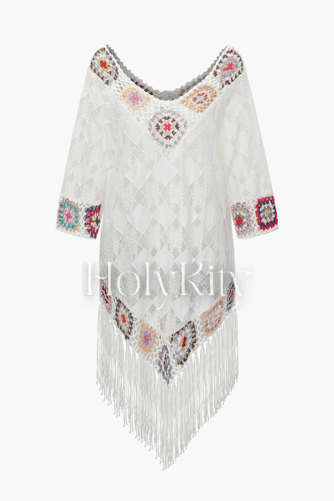 Crochet Tassel Hem Cover-up