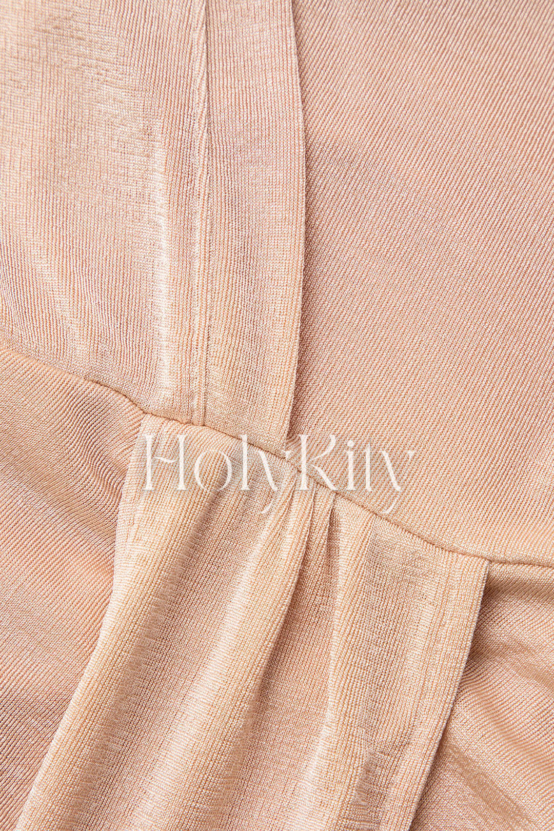 V-neck Ruched Bell Sleeve Collar Mini Dress