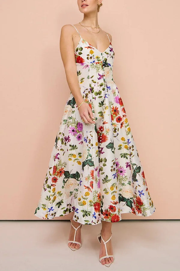 Midi Dress in Enchanted Floral