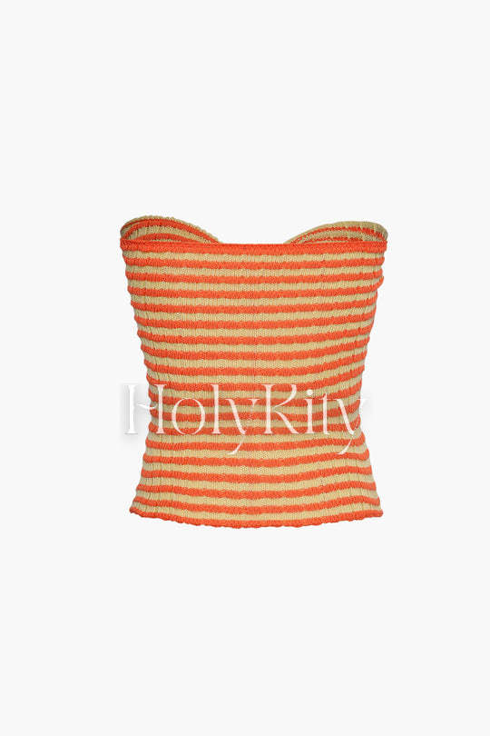 Twisted Front Knitted Top