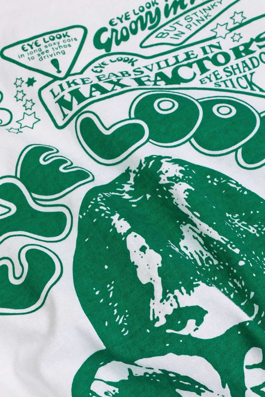 T-Shirt mit Grafik und Knotensaum im Eye Look-Stil 