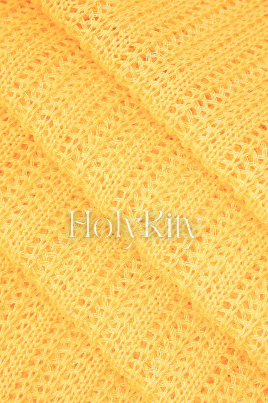 Halter Knit BacklessCover-up Dress
