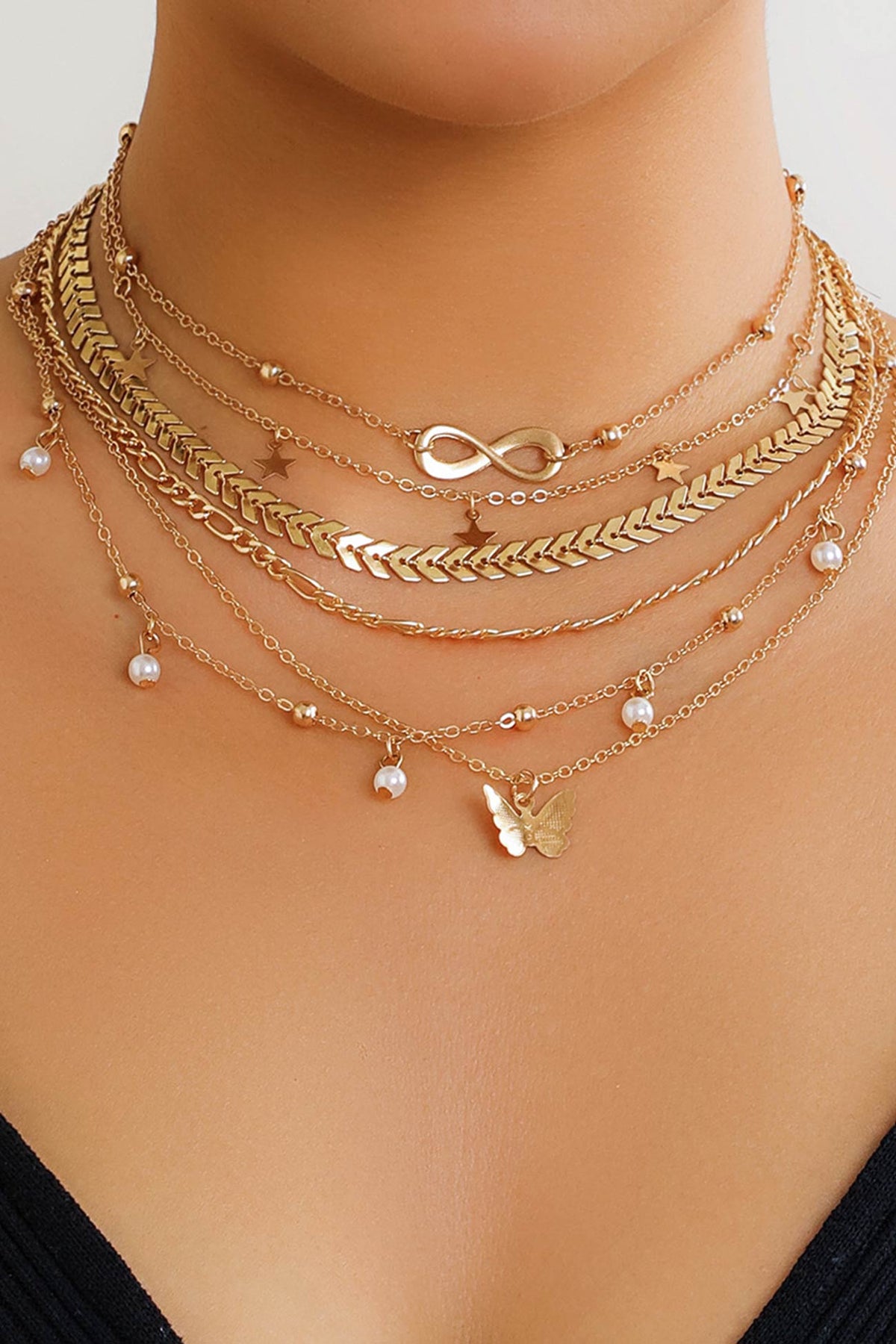 Butterfly Stacking Necklace