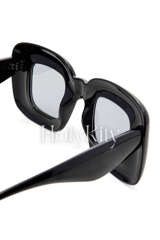 Lunettes de soleil carrées gonflées 