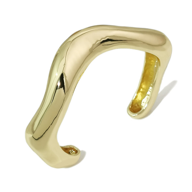 Exaggerated alloy wide edge bracelet