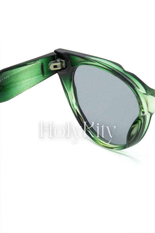 Lunettes de soleil à monture ombrée 