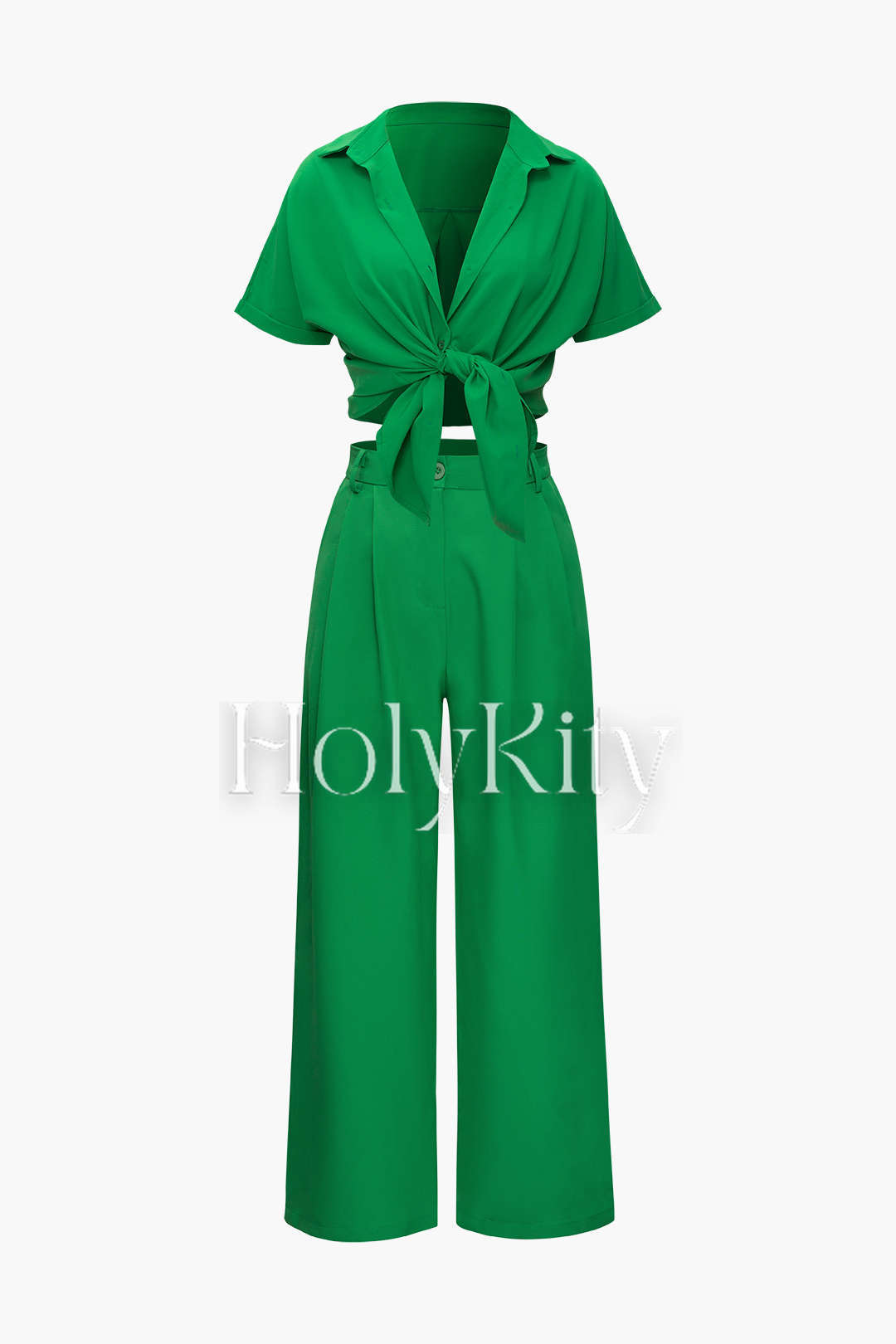 Ensemble chemise à revers et pantalon de costume 