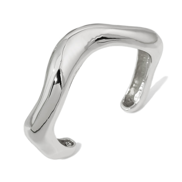 Exaggerated alloy wide edge bracelet