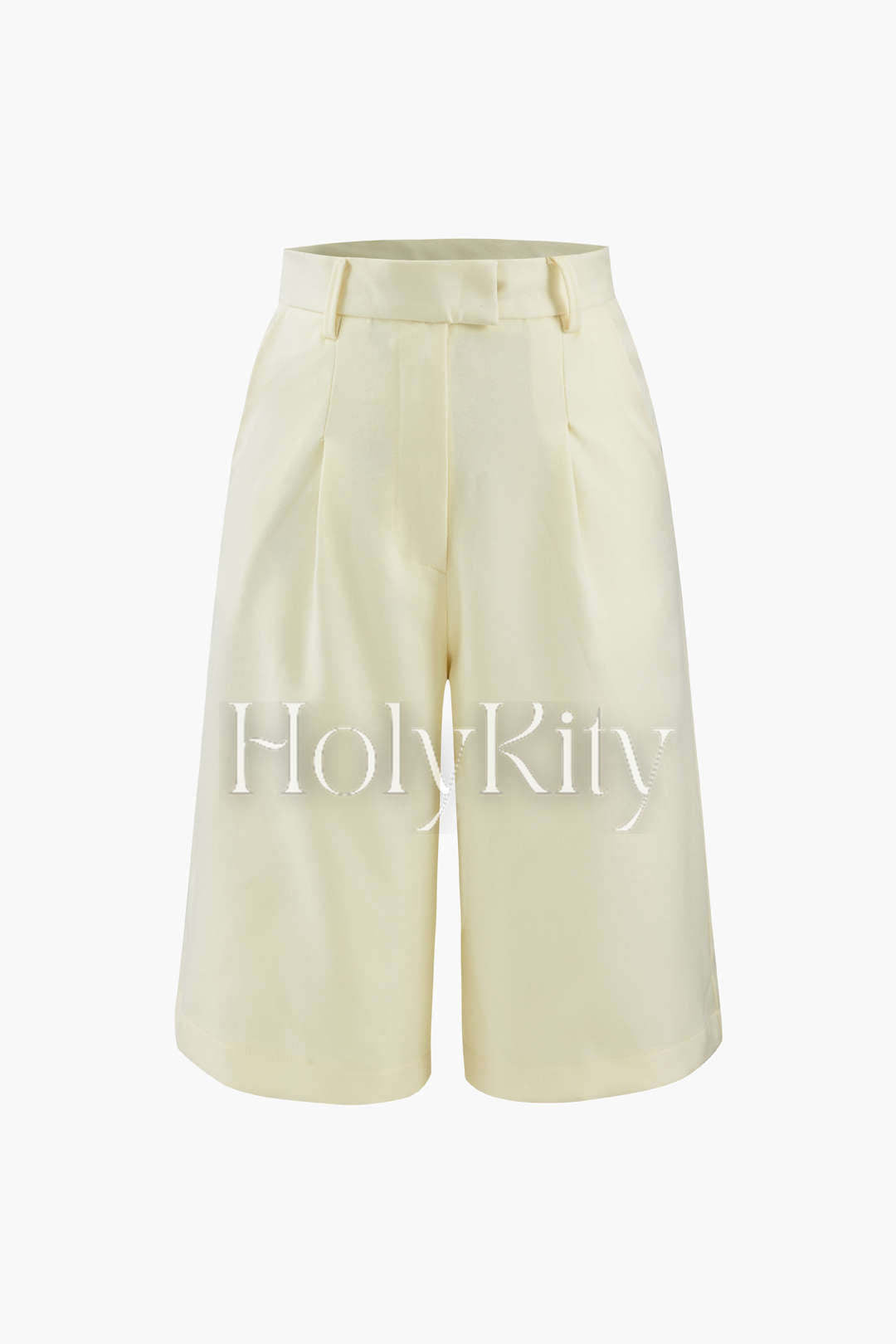 Short de costume à poches plissées
