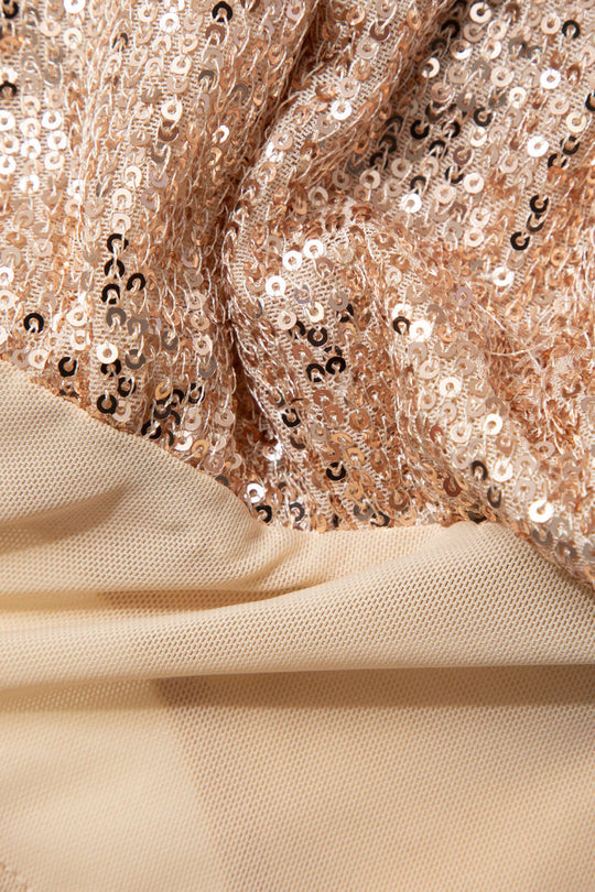 Sequin V-neck Bodysuit