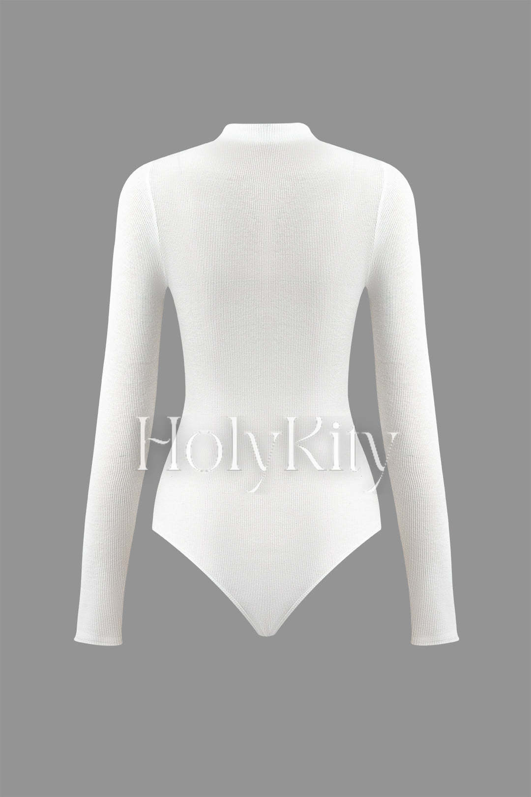 Mock Neck Cut Out Long Sleeve Bodysuit