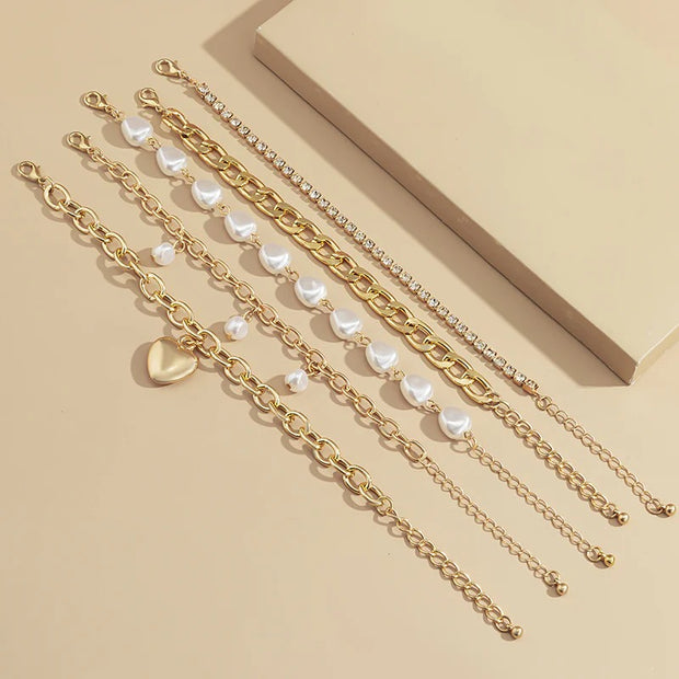 Special Shaped Imitation Pearl Vintage Baroque Bracelet