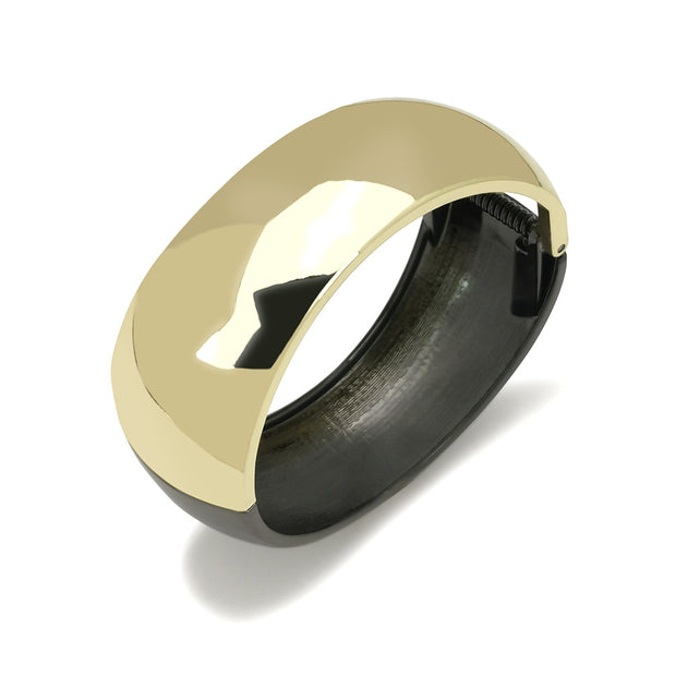 Classic Drum Mirror Spring Open Wide Bracelet