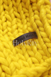 Color Block Chunky Knit Cardigan