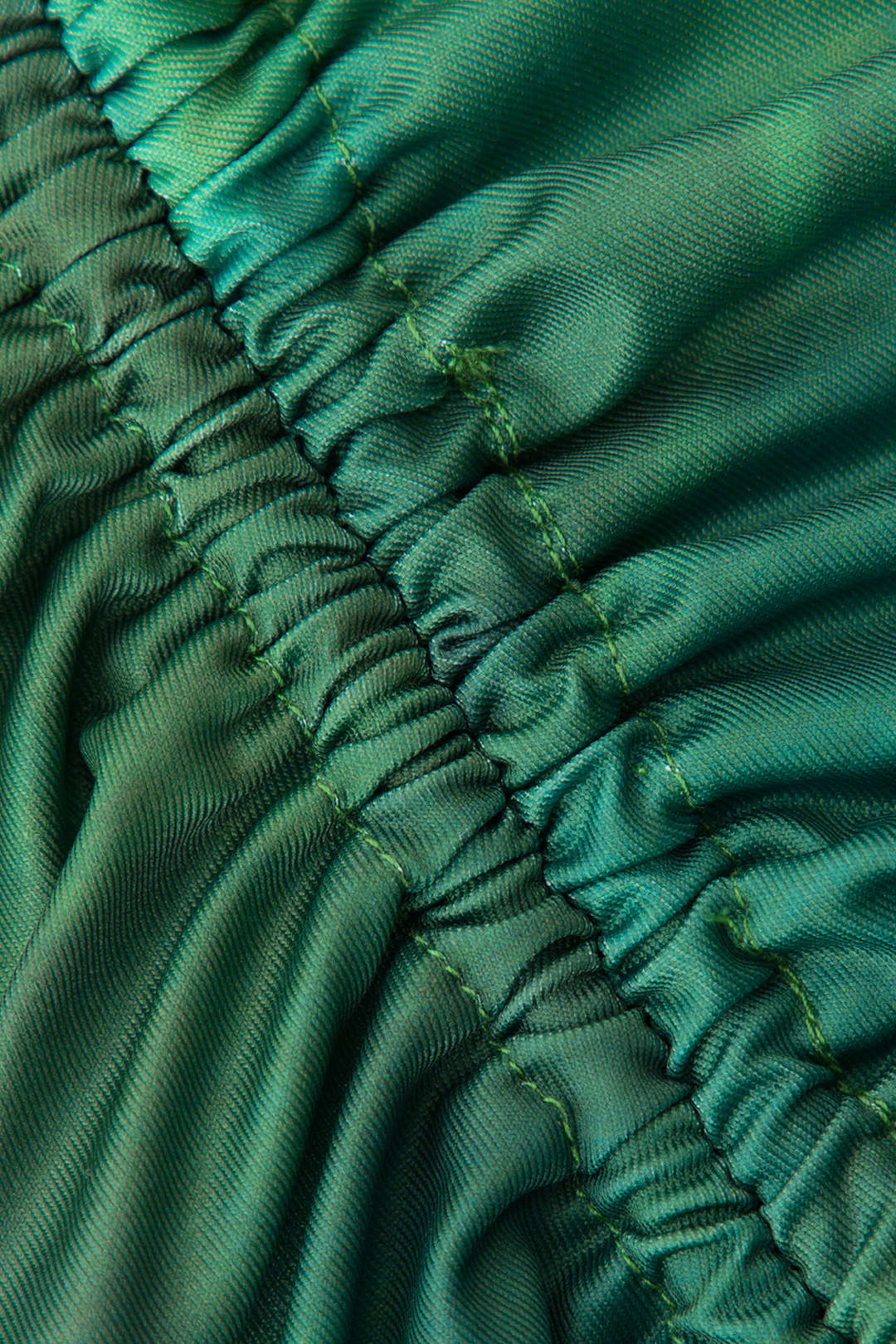Bedrucktes Neckholder-Korsett-Midikleid mit Kordelzug und Schlitz 