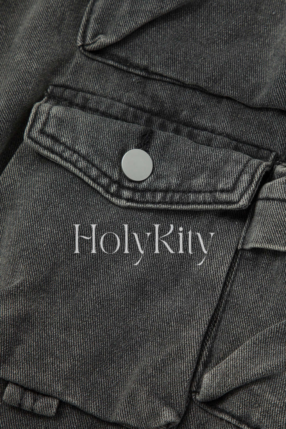 Multi Pocket Rolled Hem Cargo Jeans
