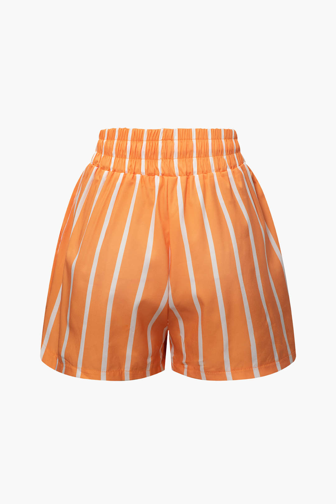 Set aus Kurzarmhemd mit vertikalen Streifen und Shorts mit elastischem Bund 