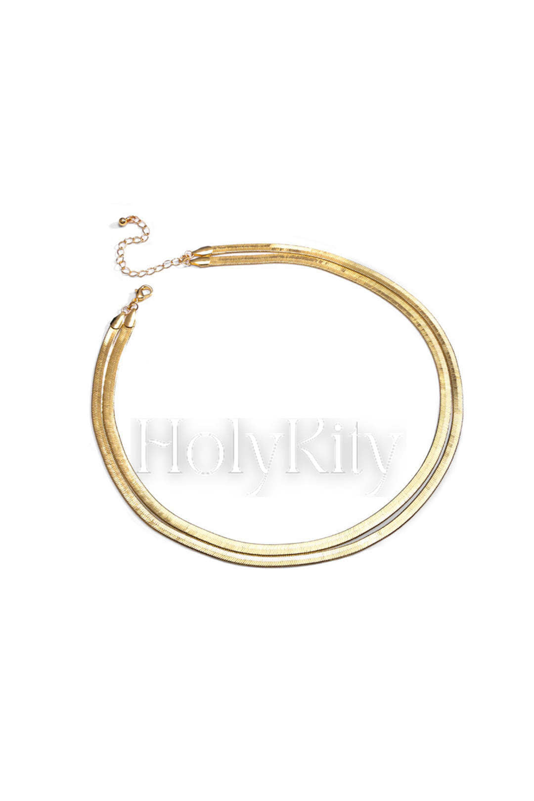 Collier à chaîne serpent superposée