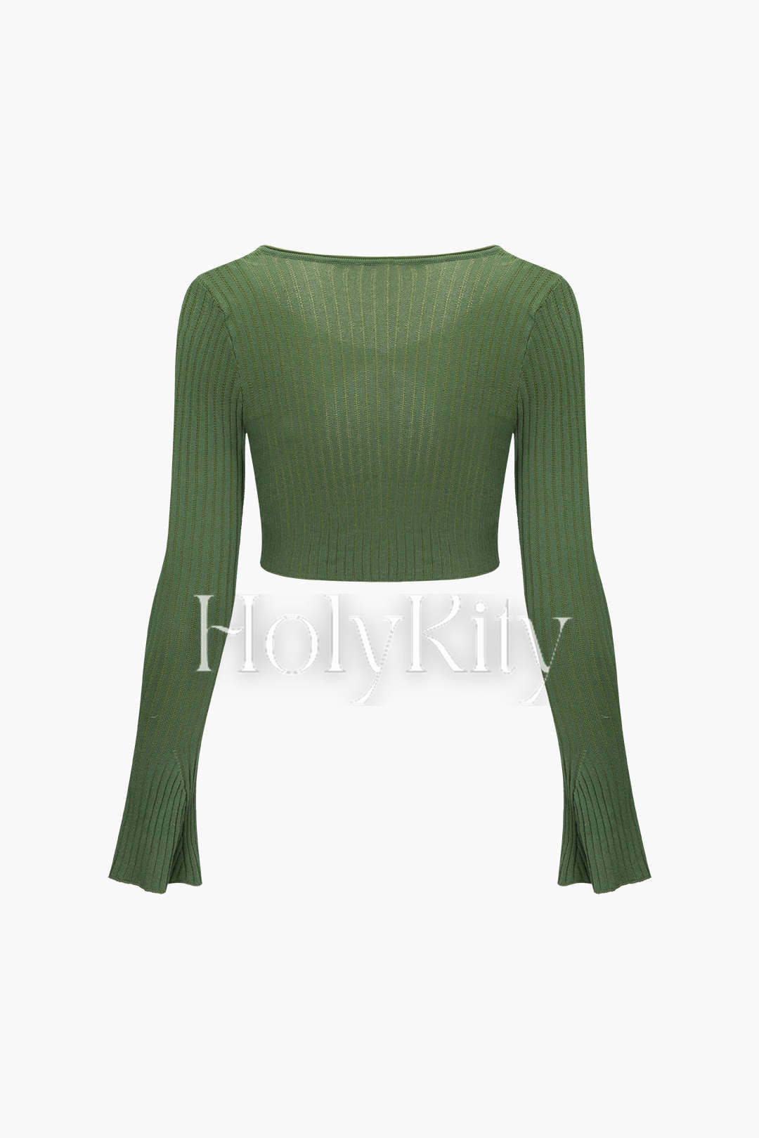 Tie Front Knit Cover-up Top