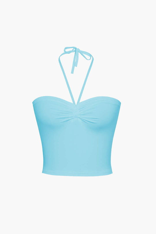 Halter Neck Ruched Cami Top