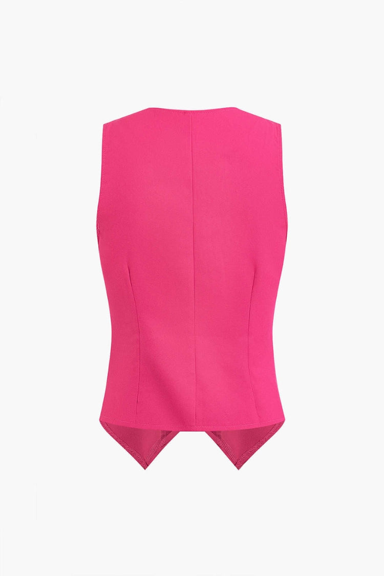 Sleeveless Vest And Pants Set