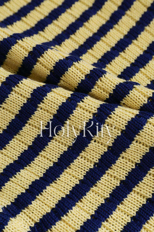 Twisted Front Knitted Top
