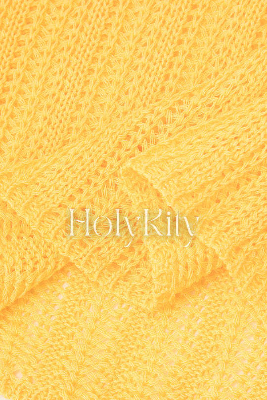 Halter Knit BacklessCover-up Dress