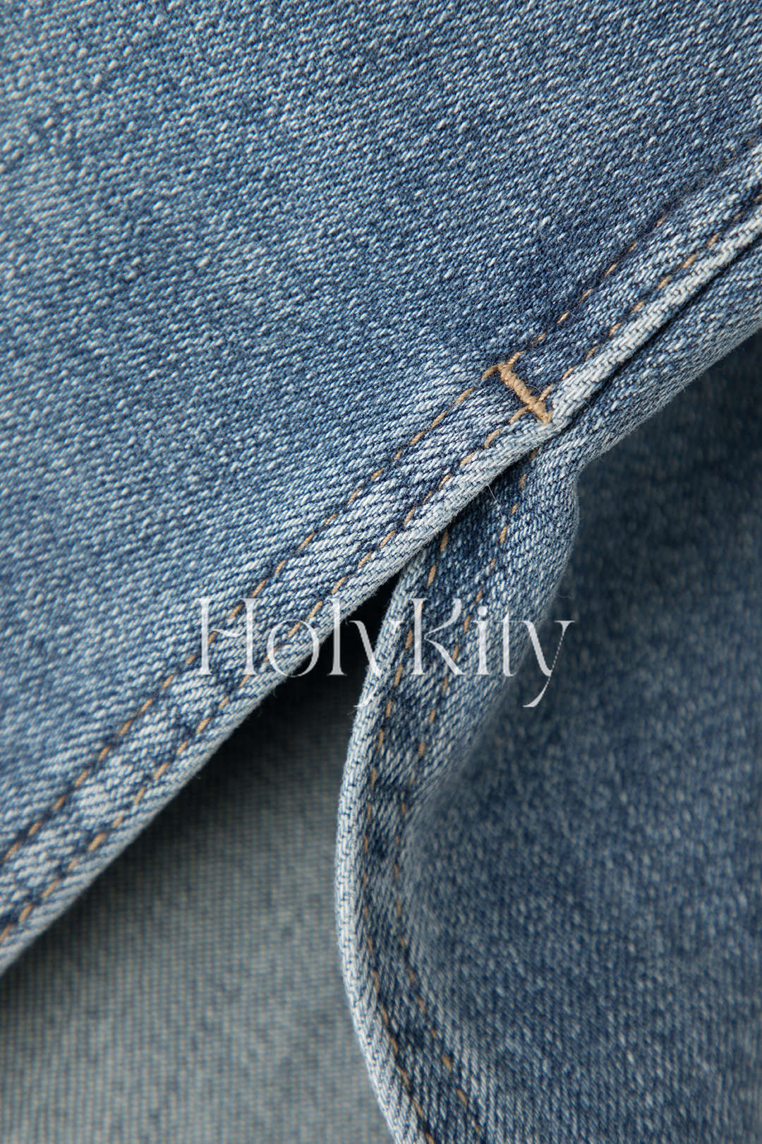 Slit Hem Straight Jeans