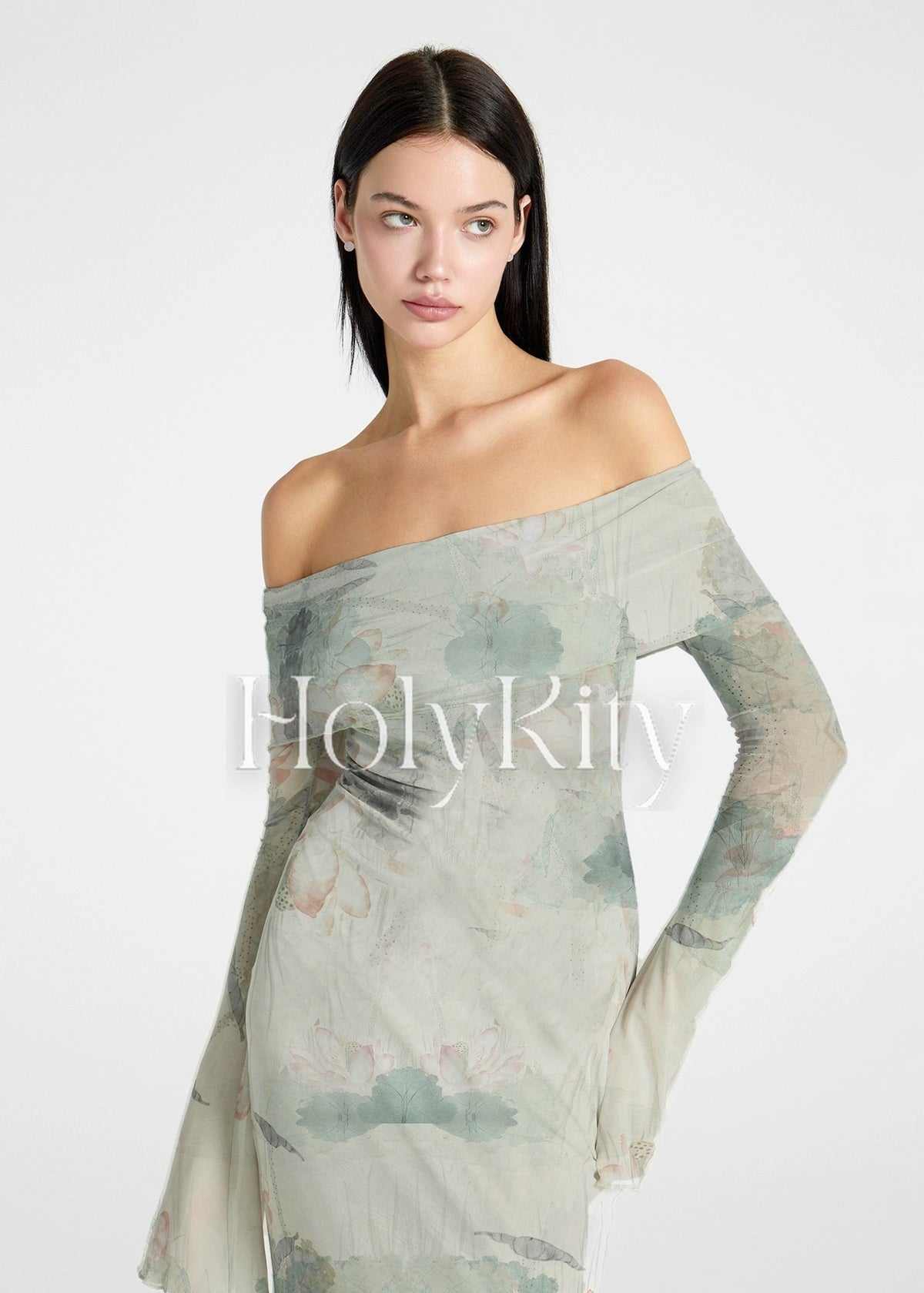 Moonlight Lotus Maxi Dress
