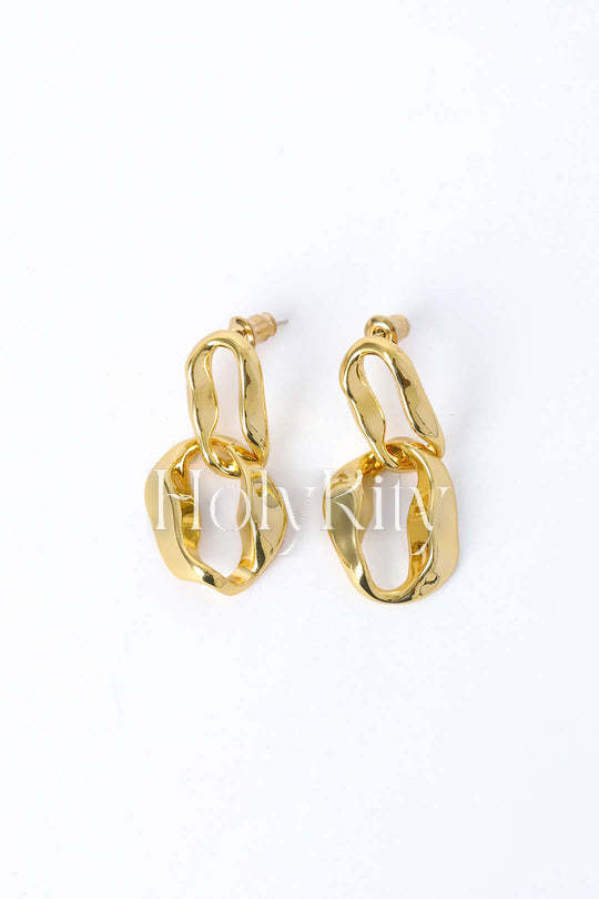 Boucles d'oreilles doubles créoles 