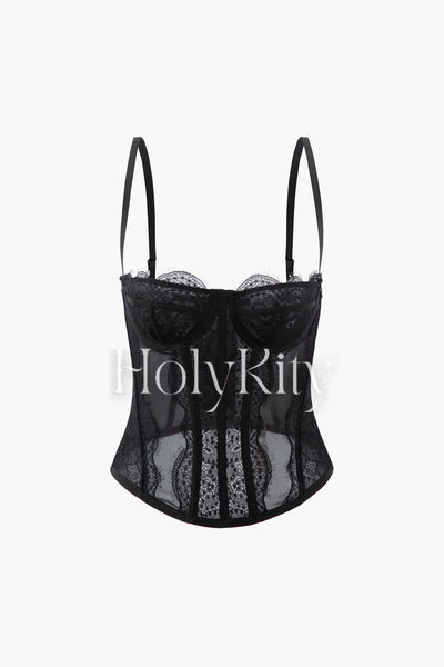 Sheer Lace Cami Top