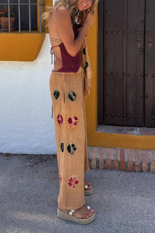 SORACO camel pants