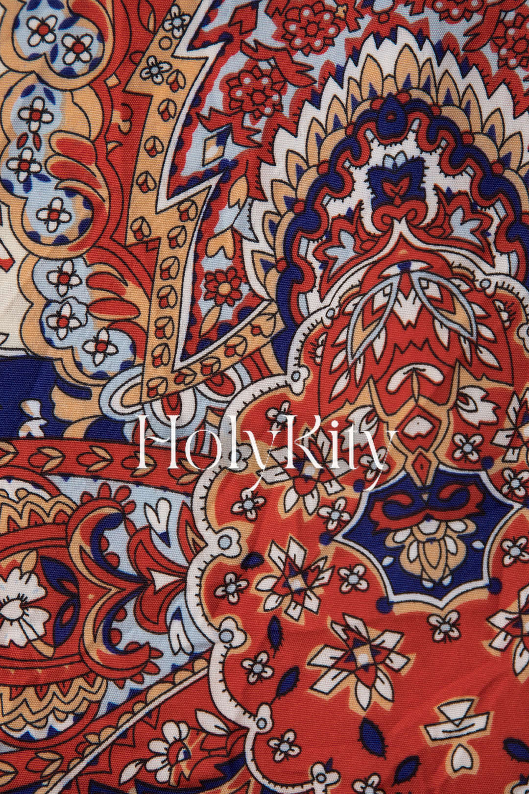 Hose mit elastischem Bund und Paisley-Print 