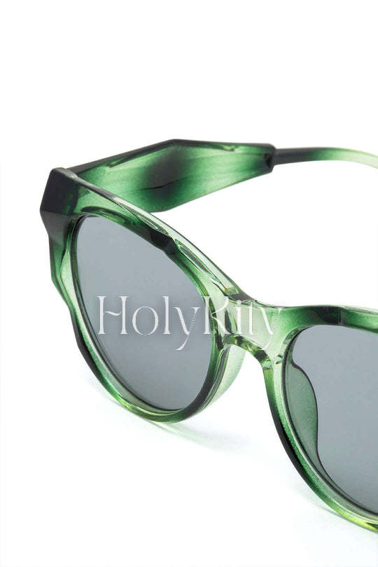 Lunettes de soleil à monture ombrée 