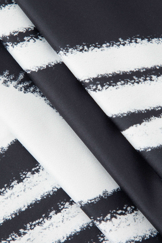 Ärmelloses Maxikleid mit abstraktem Print 