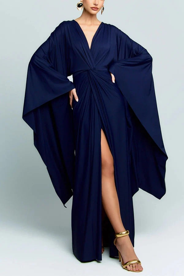 Prestige Plunging Slit Maxi Gown