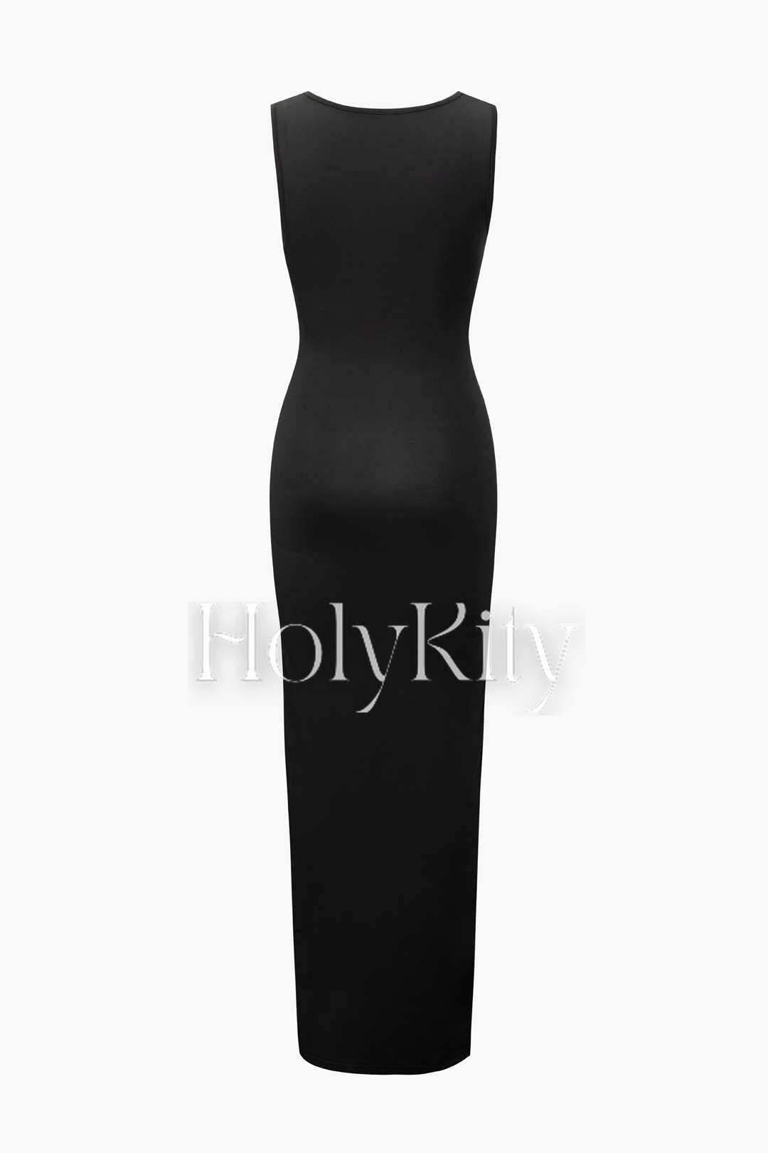 Cut Out Slit Sleeveless Maxi Dress