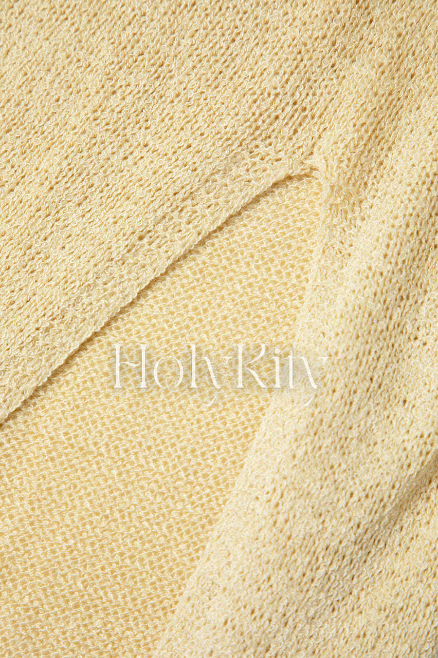 Rückenfreies, geschlitztes Midi-Strickkleid 