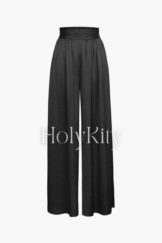 Heavy Satin Wide Leg Pants