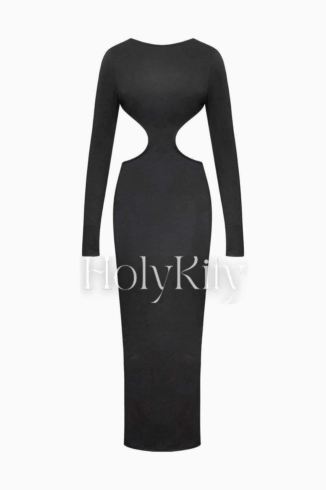 Long Sleeve Backless Maxi Dress