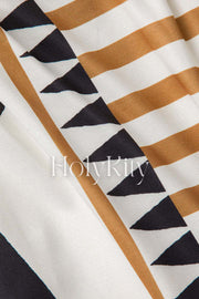 Printed Tie Waist Pants