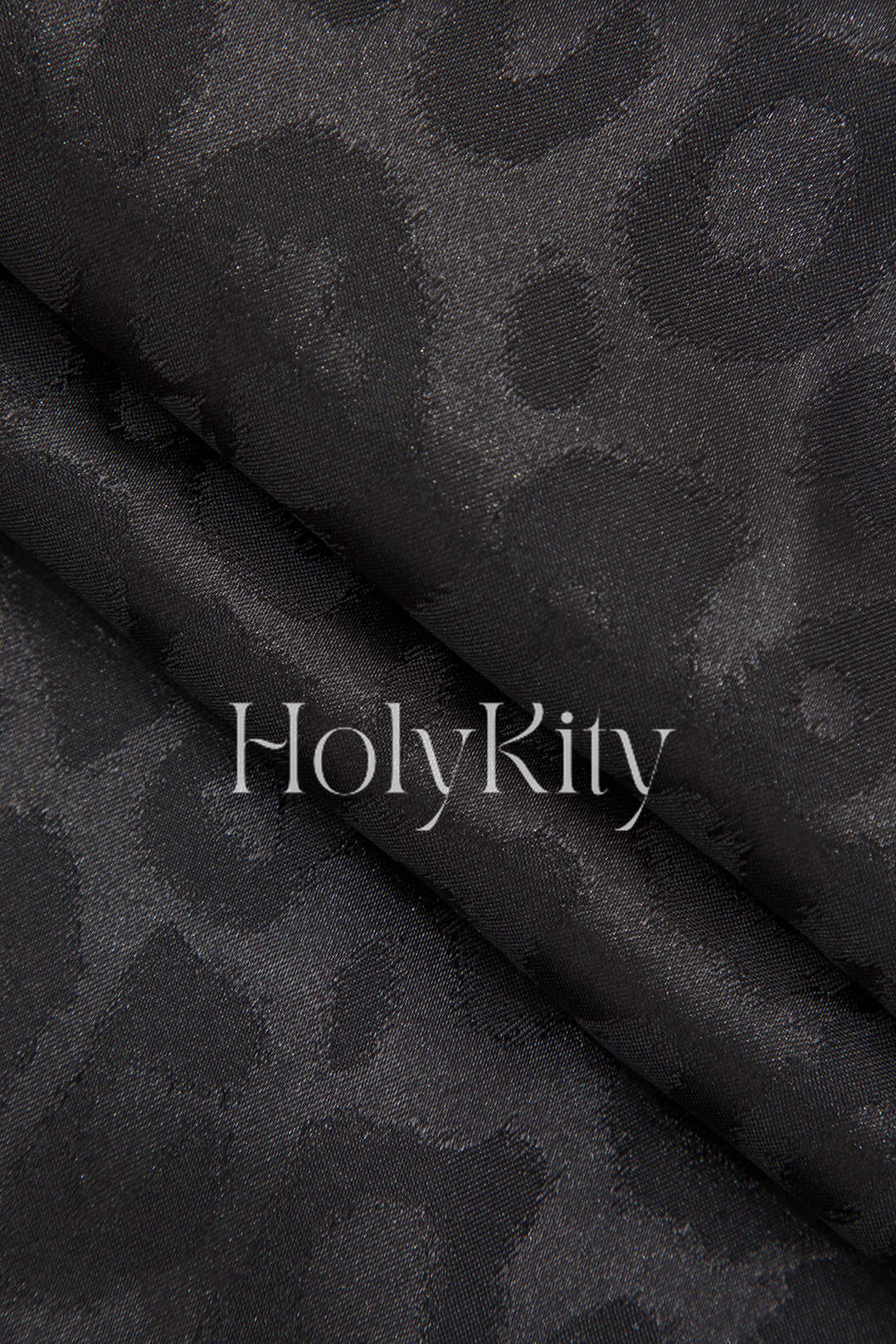 Robe longue asymétrique à bordure en dentelle jacquard 