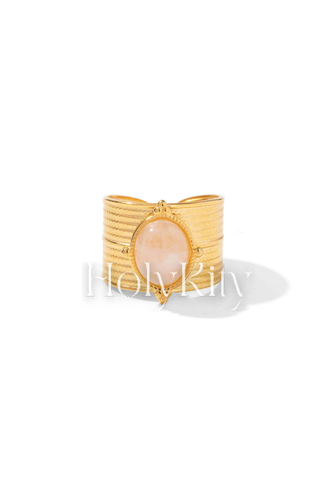 Wide Tiger's Eye Cuff Ring