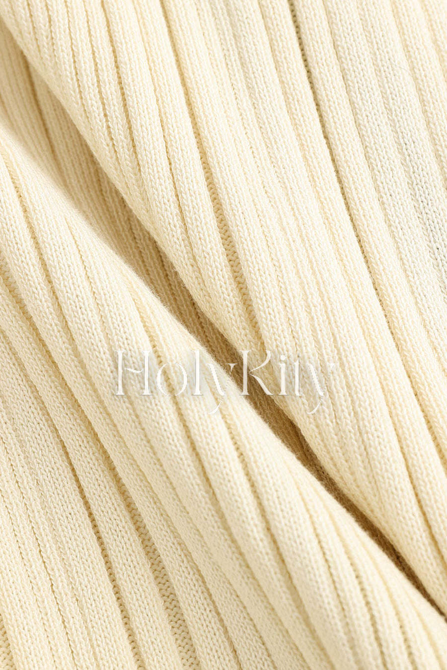Robe en maille boutonnée à bordure contrastante