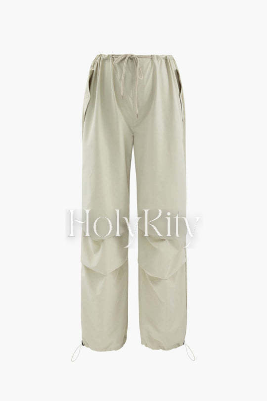 Drawstring Cargo Pants