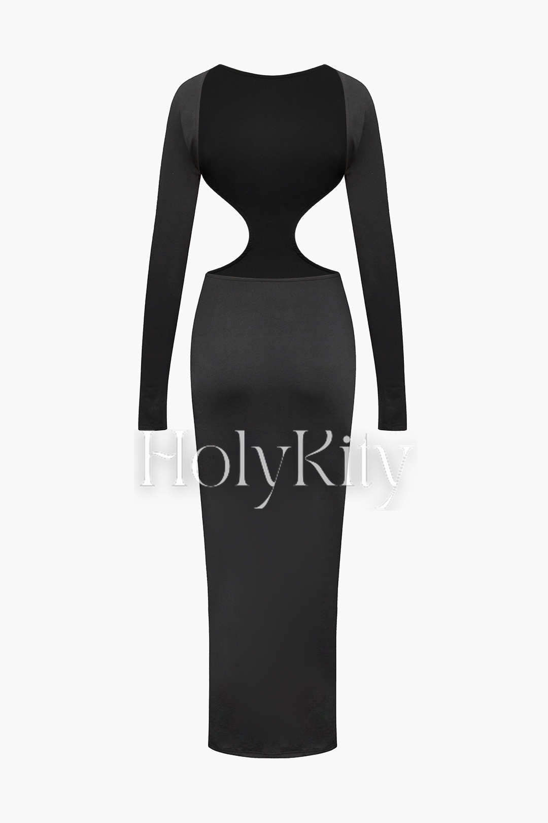 Long Sleeve Backless Maxi Dress
