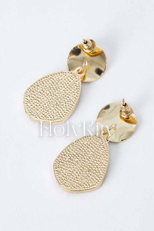 Geometric Pearl Earrings