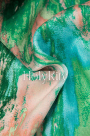 Marble Print Full-length Pants